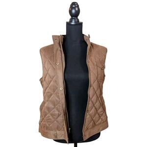 Quilted Brown Women's Vest